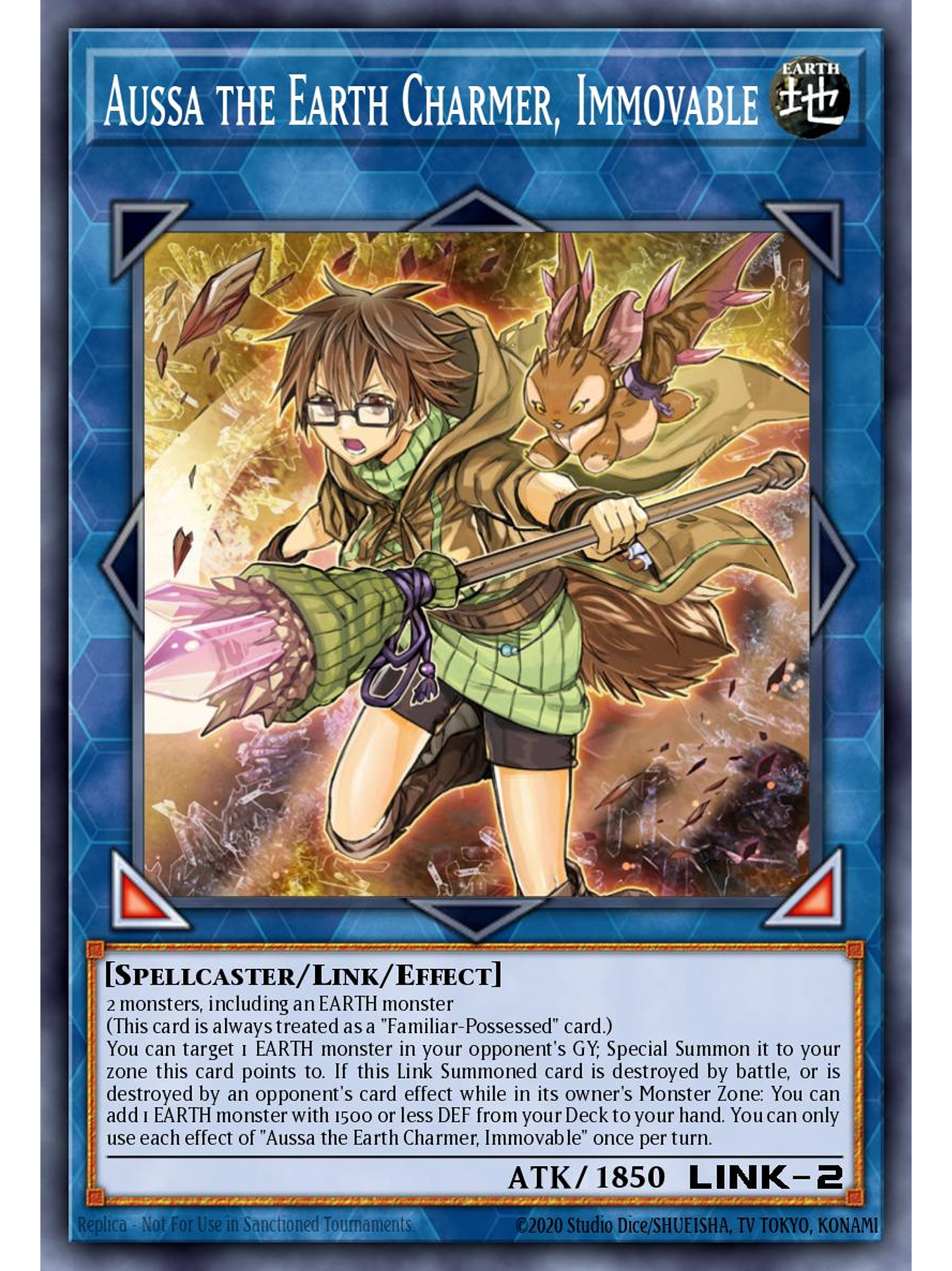 Aussa the Earth Charmer, Immovable - RA04-EN078 - Super Rare 1