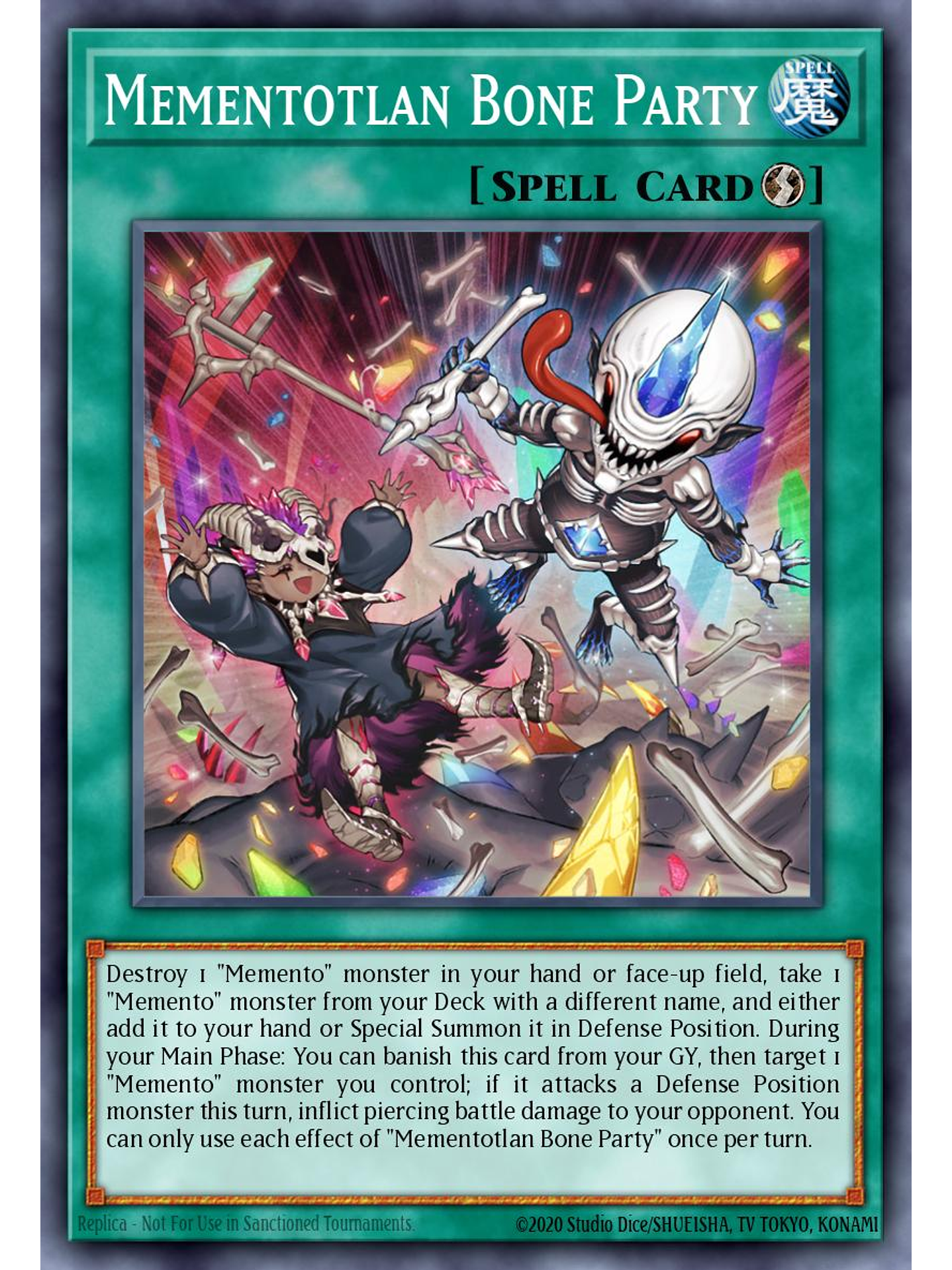 Mementotlan Bone Party - RA04-EN099 - Super Rare 1