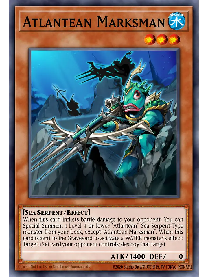 Atlantean Marksman - RA04-EN009 - Platinum Secret Rare 1