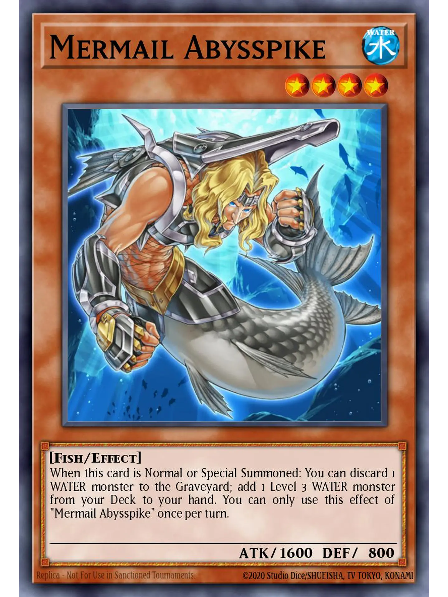 Mermail Abysspike - RA04-EN012 - Platinum Secret Rare 1