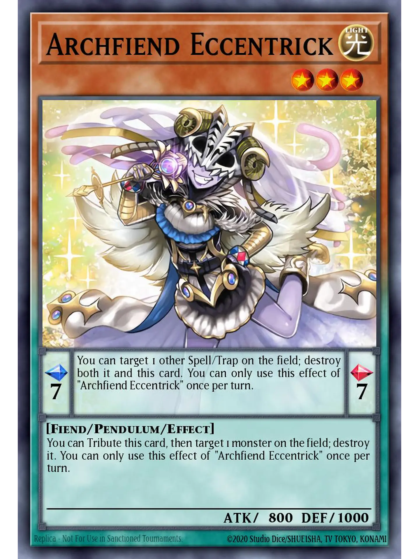 Archfiend Eccentrick - RA04-EN017 - Platinum Secret Rare 1