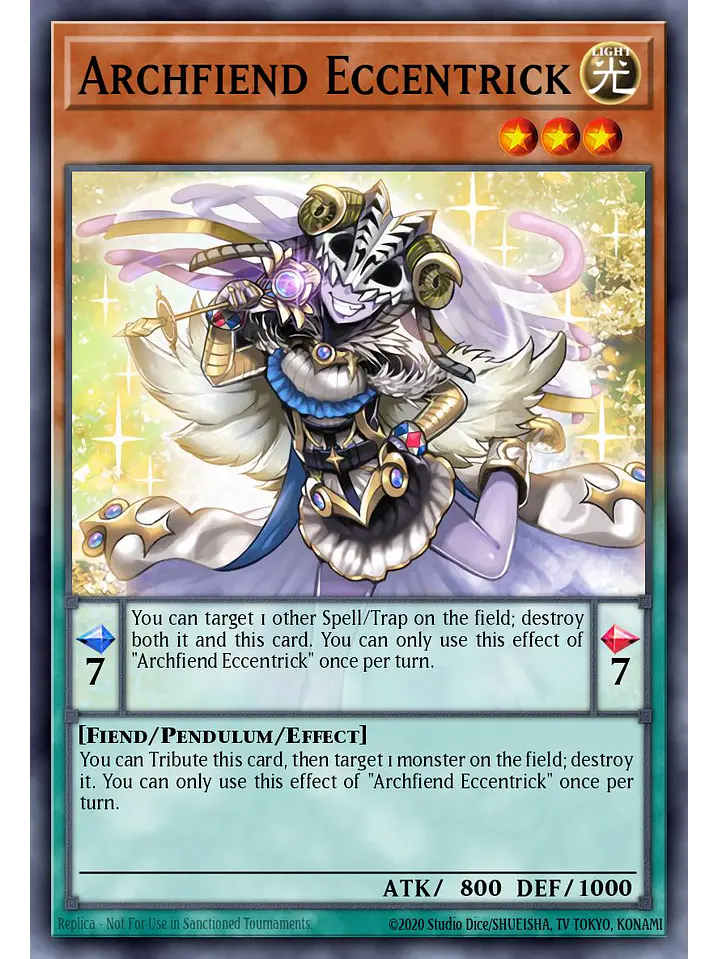 Archfiend Eccentrick - RA04-EN017 - Platinum Secret Rare 1