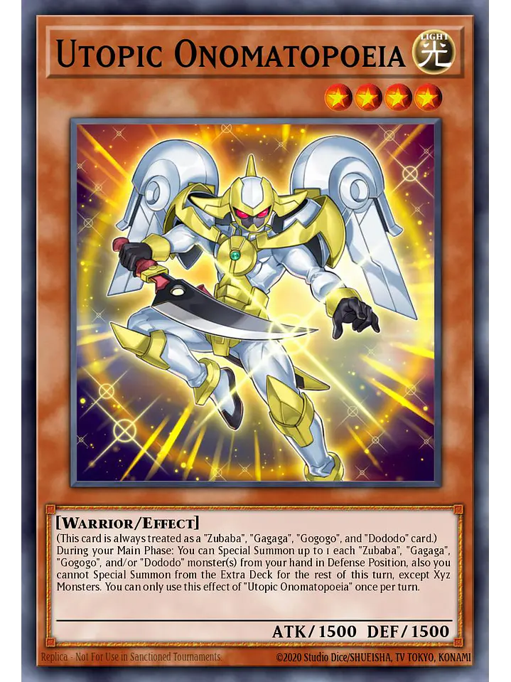 Utopic Onomatopoeia - RA04-EN028 - Platinum Secret Rare 1
