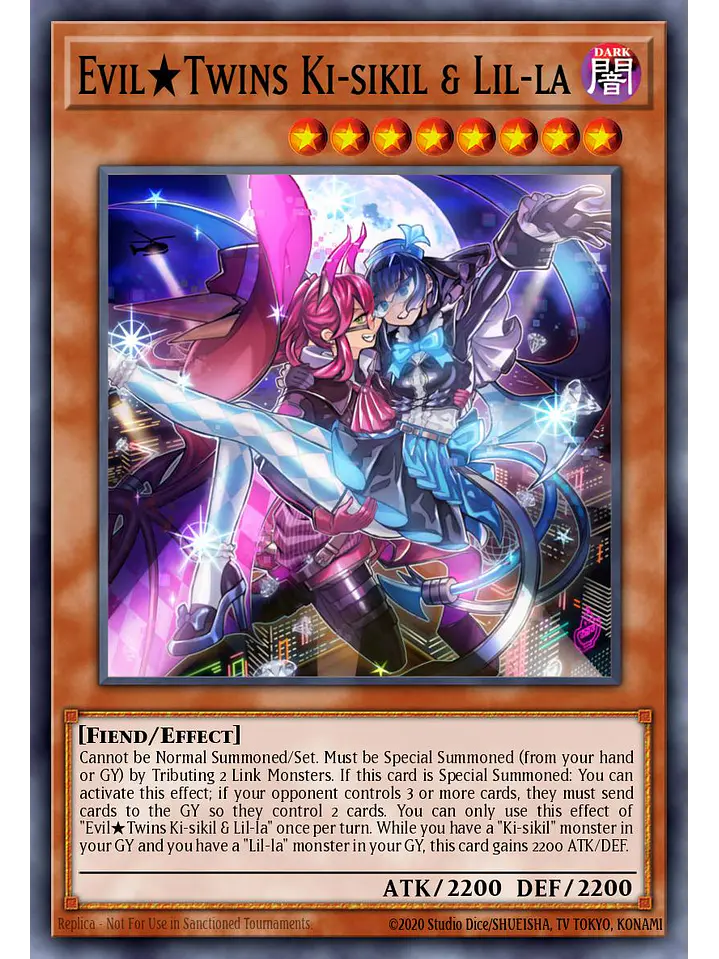 Evil★Twins Ki-sikil & Lil-la - RA04-EN037 - Platinum Secret Rare 1
