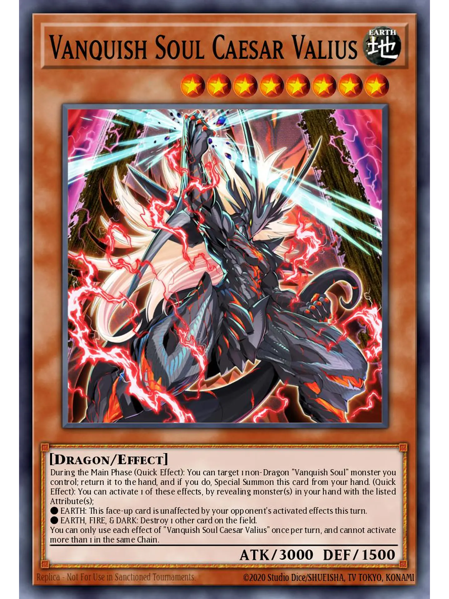 Vanquish Soul Caesar Valius - RA04-EN046 - Platinum Secret Rare 1