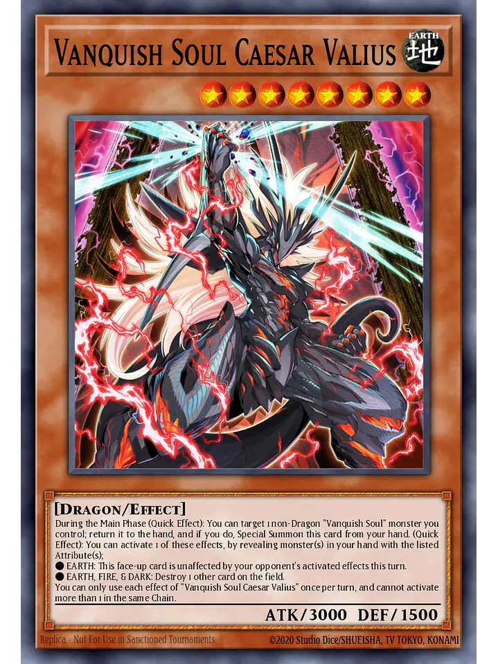 Vanquish Soul Caesar Valius - RA04-EN046 - Platinum Secret Rare 1