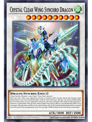 Crystal Clear Wing Synchro Dragon - RA04-EN059 - Platinum Secret Rare