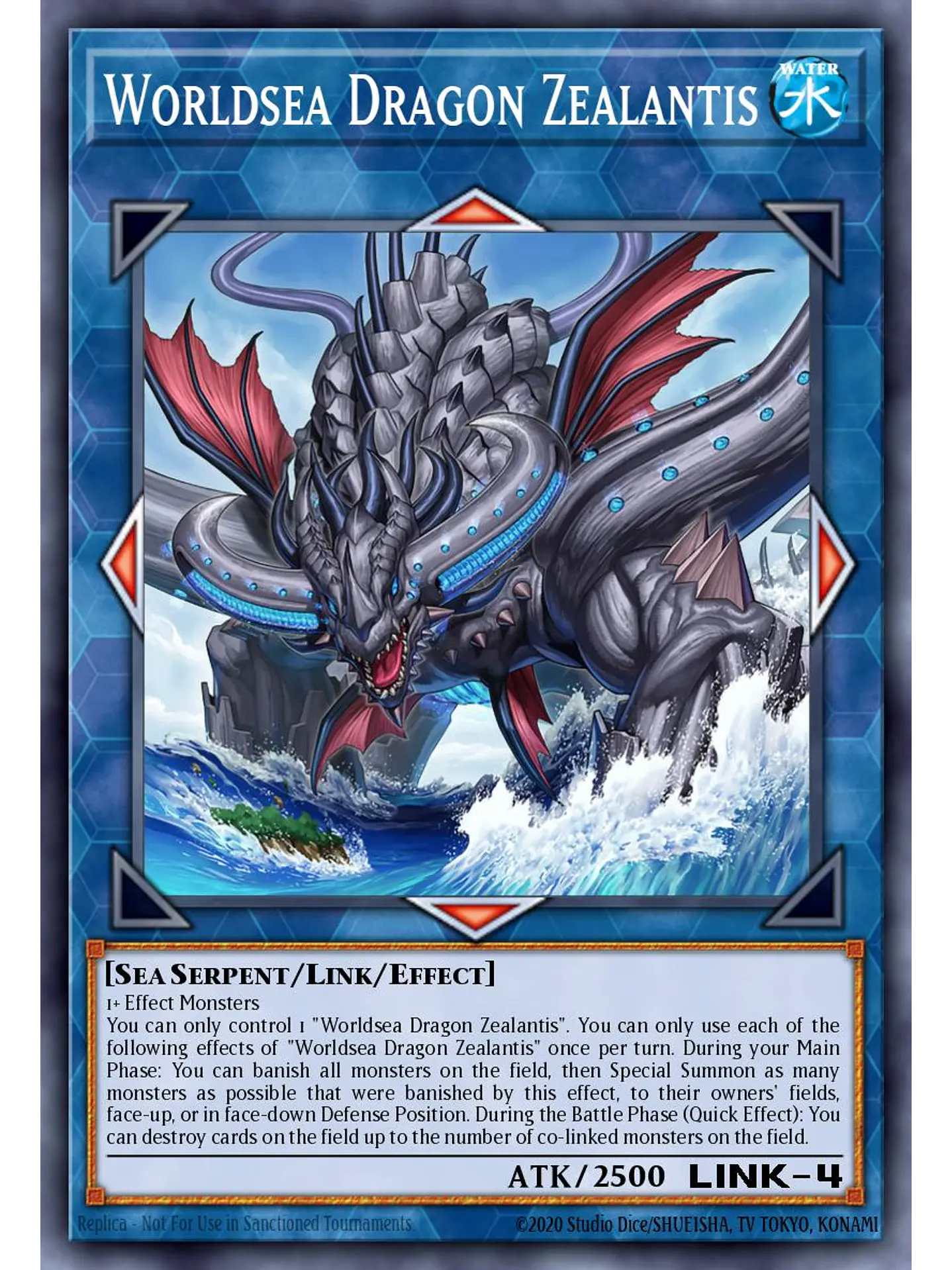 Worldsea Dragon Zealantis - RA04-EN082 - Platinum Secret Rare 1