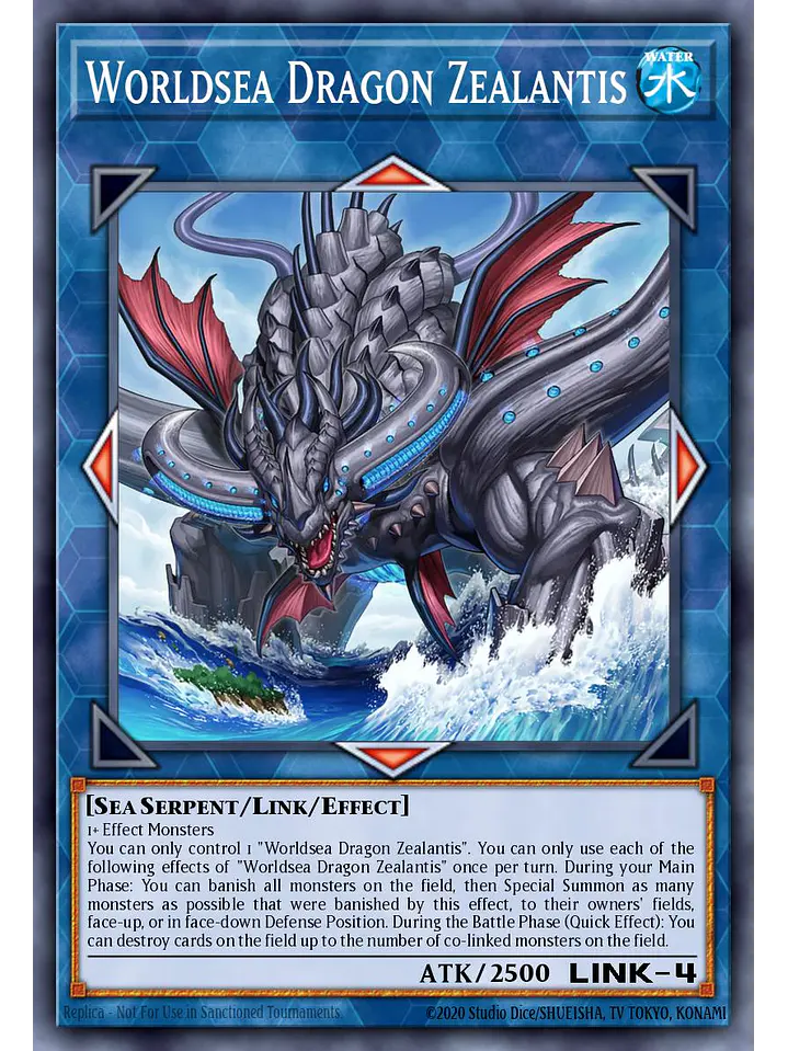 Worldsea Dragon Zealantis - RA04-EN082 - Platinum Secret Rare 1