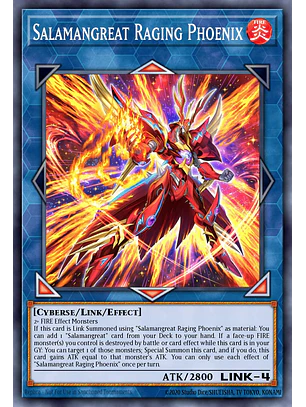 Salamangreat Raging Phoenix - RA04-EN083 - Platinum Secret Rare