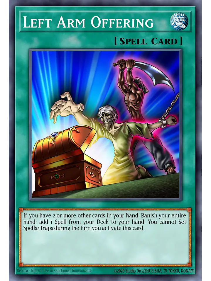 Left Arm Offering - RA04-EN086 - Platinum Secret Rare 1