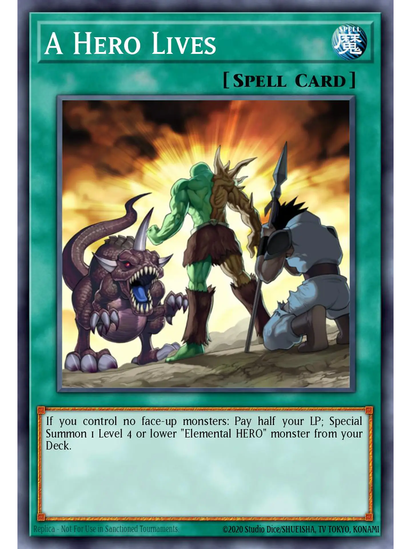 A Hero Lives - RA04-EN087 - Platinum Secret Rare 1