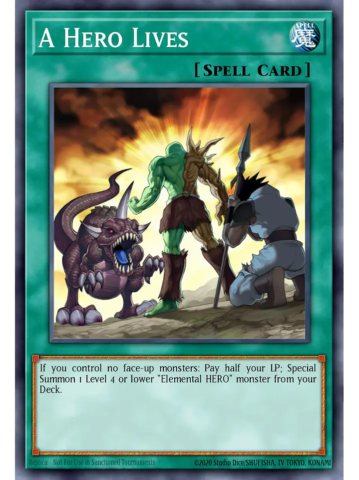 A Hero Lives - RA04-EN087 - Platinum Secret Rare 1