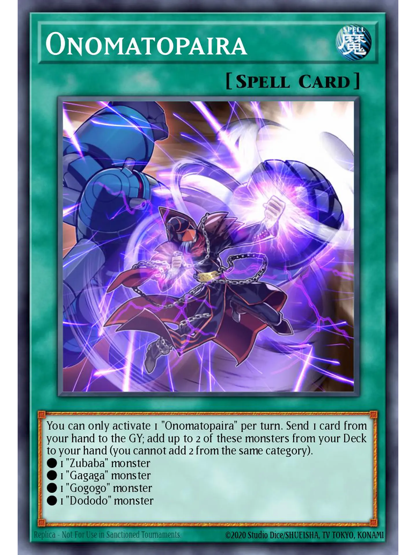 Onomatopaira - RA04-EN089 - Platinum Secret Rare 1