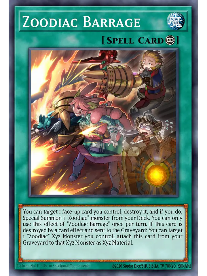 Zoodiac Barrage - RA04-EN091 - Platinum Secret Rare 1