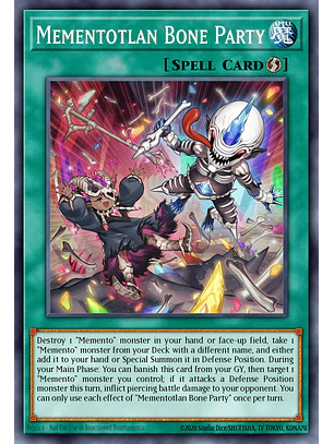 Mementotlan Bone Party - RA04-EN099 - Platinum Secret Rare