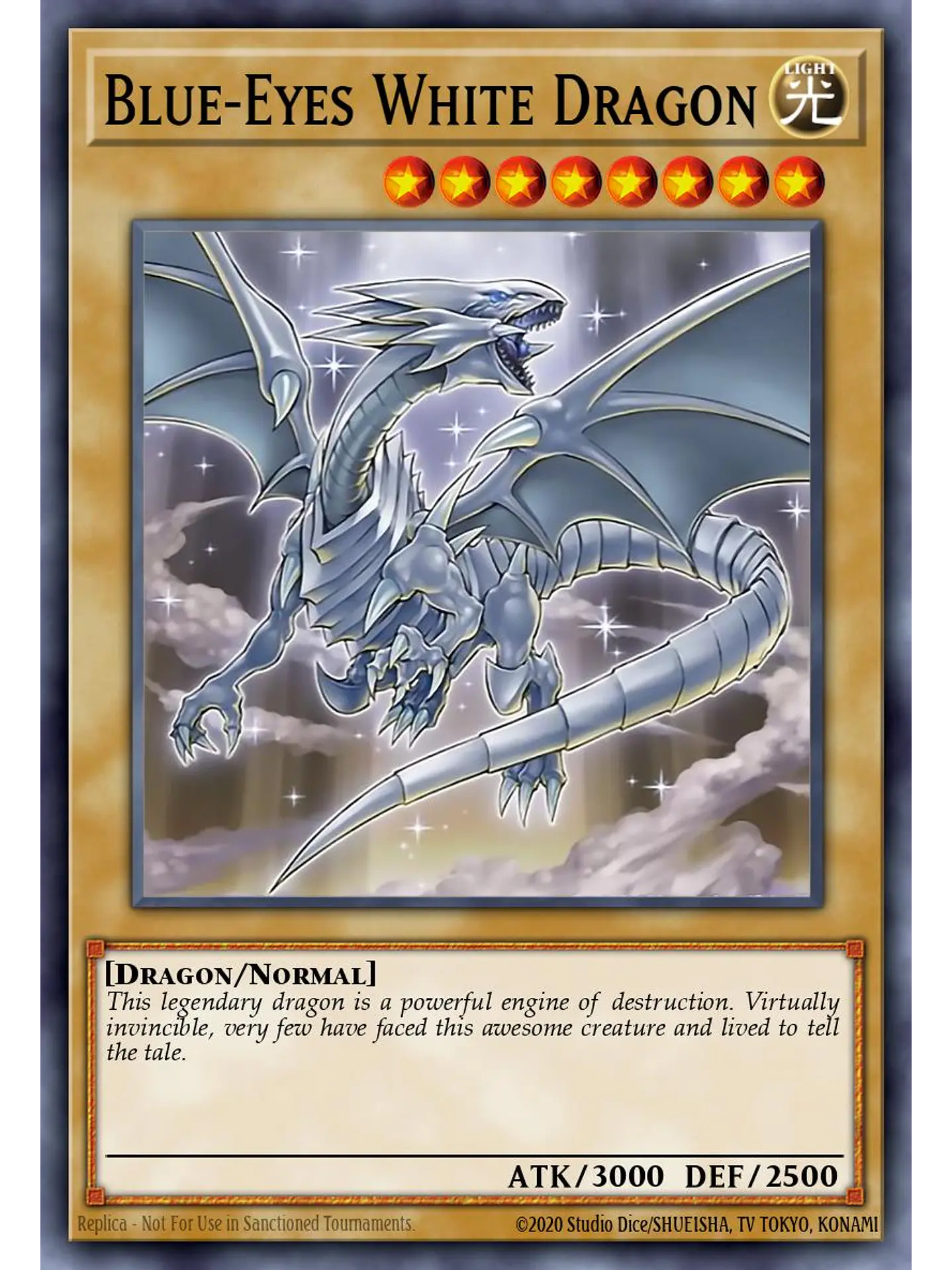 Blue-Eyes White Dragon (8th Art) - RA04-EN108 - Platinum Secret Rare 1