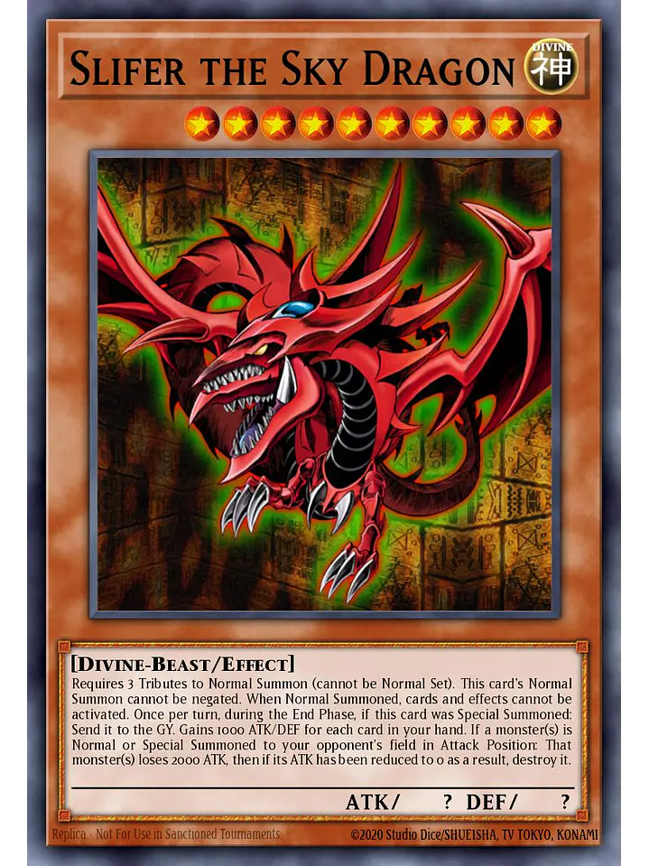 Slifer the Sky Dragon - RA04-EN117 - Platinum Secret Rare 1