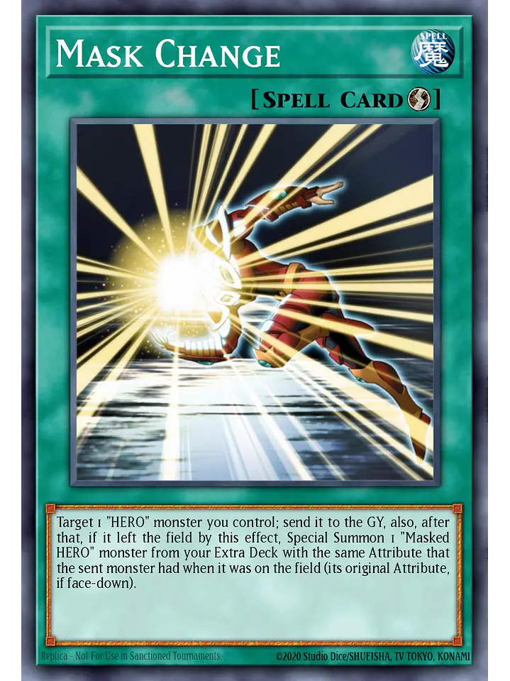 Mask Change - RA04-EN142 - Platinum Secret Rare 1