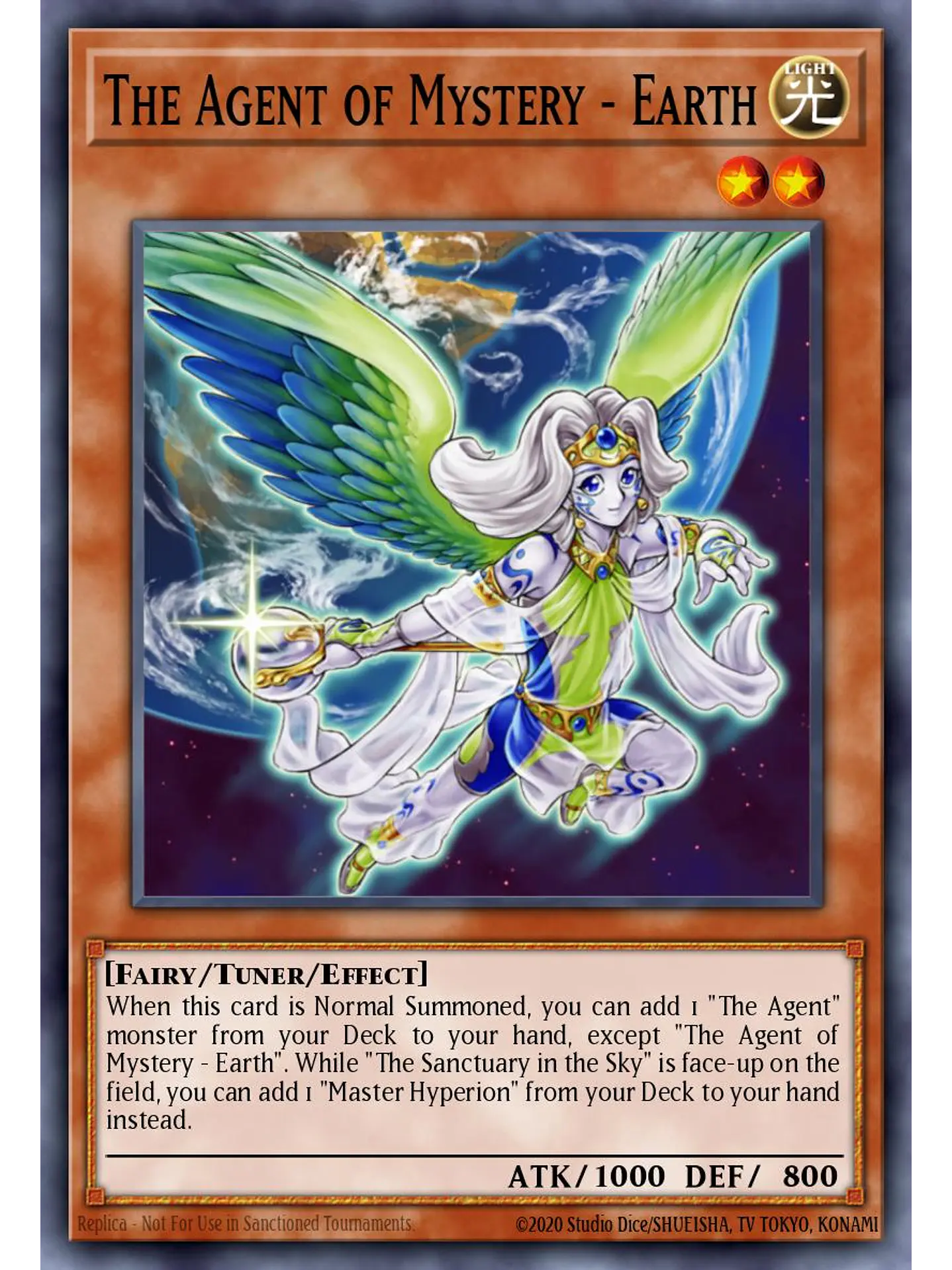 The Agent of Mystery – Earth - RA04-EN146 - Platinum Secret Rare 1