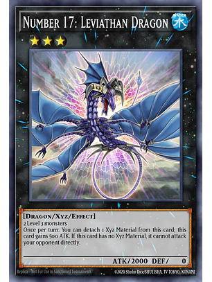 Number 17: Leviathan Dragon - RA04-EN154 - Platinum Secret Rare