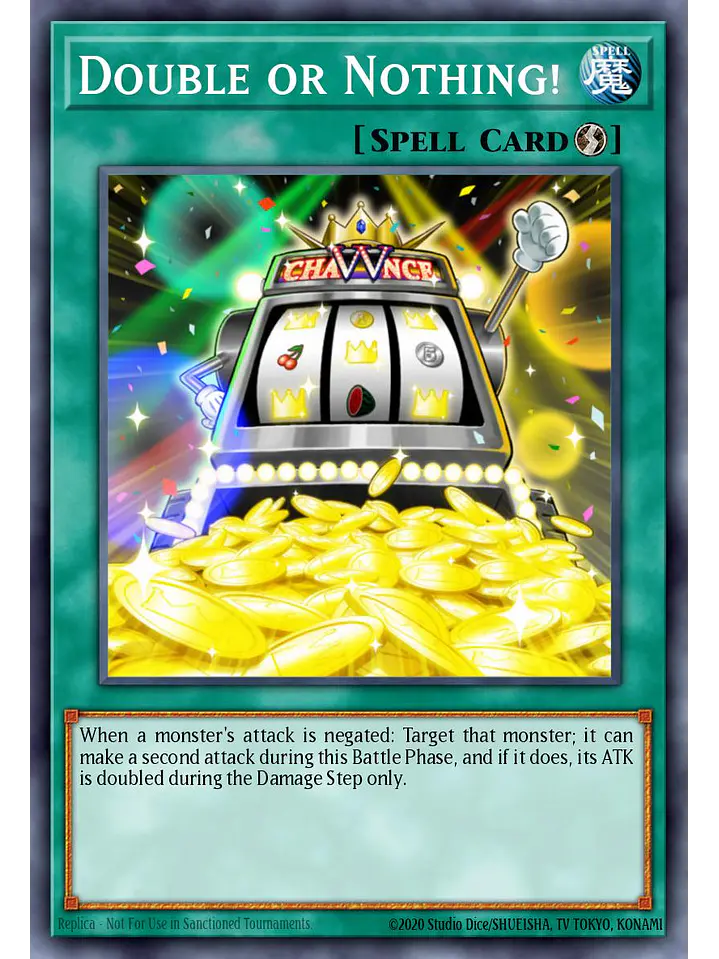 Double or Nothing! - RA04-EN156 - Platinum Secret Rare 1