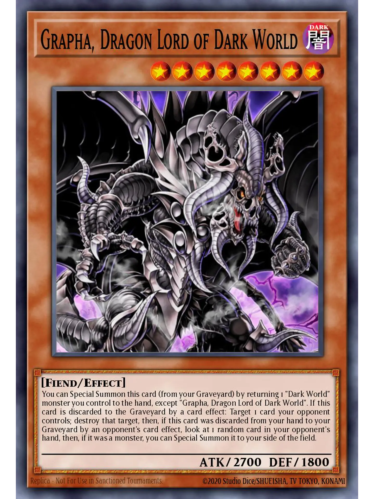 Grapha, Dragon Lord of Dark World - RA04-EN159 - Platinum Secret Rare 1