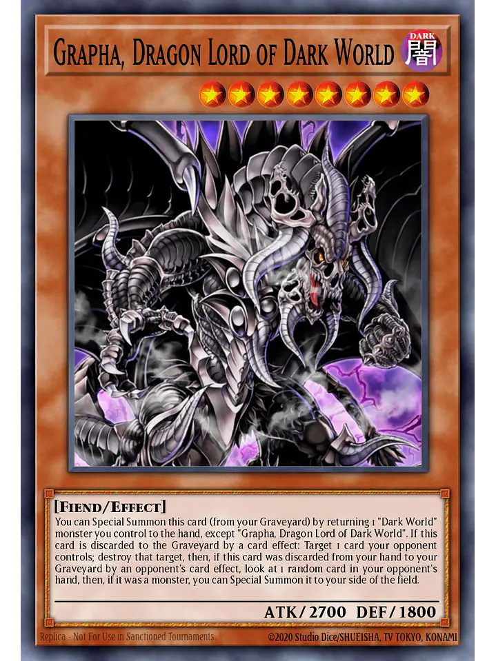 Grapha, Dragon Lord of Dark World - RA04-EN159 - Platinum Secret Rare 1
