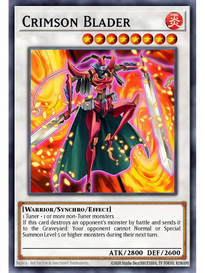 Crimson Blader - RA04-EN161 - Platinum Secret Rare 1