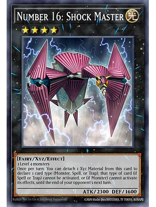 Number 16: Shock Master - RA04-EN166 - Platinum Secret Rare