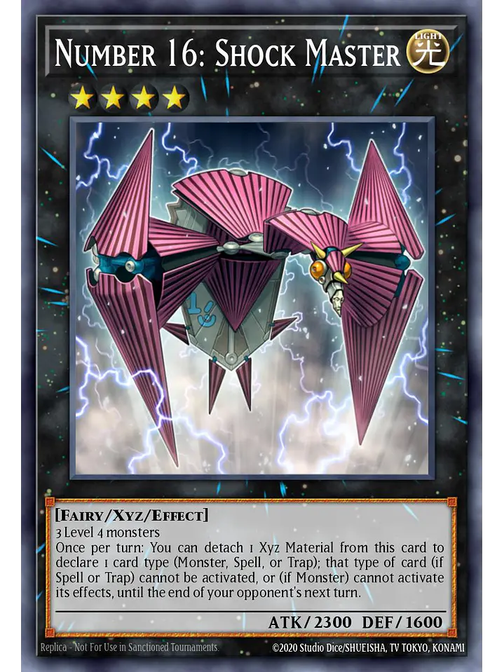 Number 16: Shock Master - RA04-EN166 - Platinum Secret Rare 1