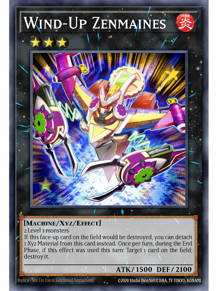 Wind-Up Zenmaines - RA04-EN168 - Platinum Secret Rare 1