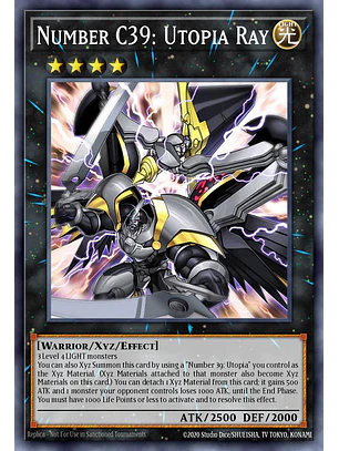 Number C39: Utopia Ray - RA04-EN174 - Platinum Secret Rare