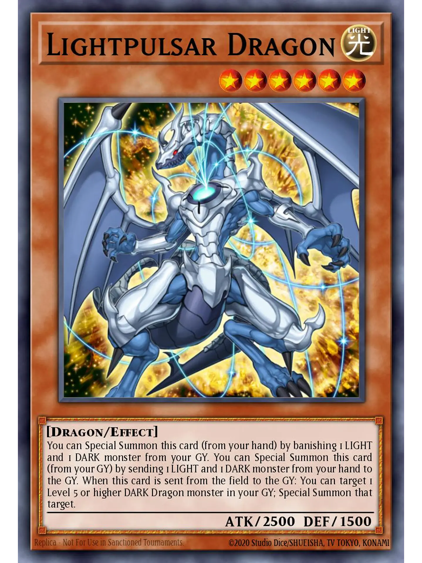 Lightpulsar Dragon - RA04-EN176 - Platinum Secret Rare 1