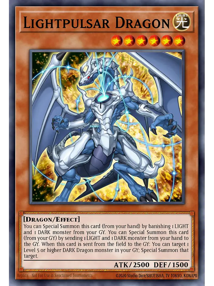Lightpulsar Dragon - RA04-EN176 - Platinum Secret Rare 1