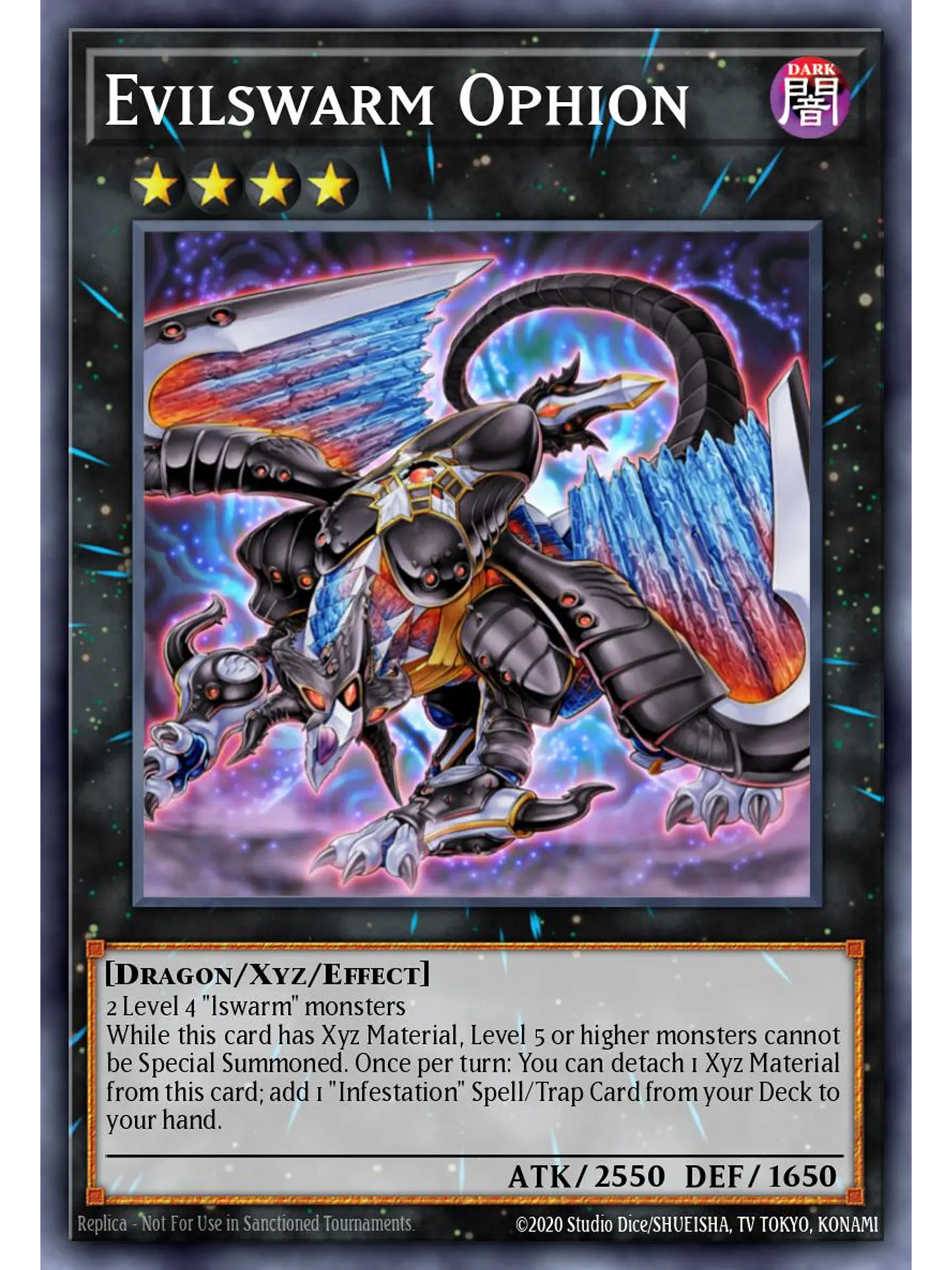 Evilswarm Ophion - RA04-EN179 - Platinum Secret Rare 1