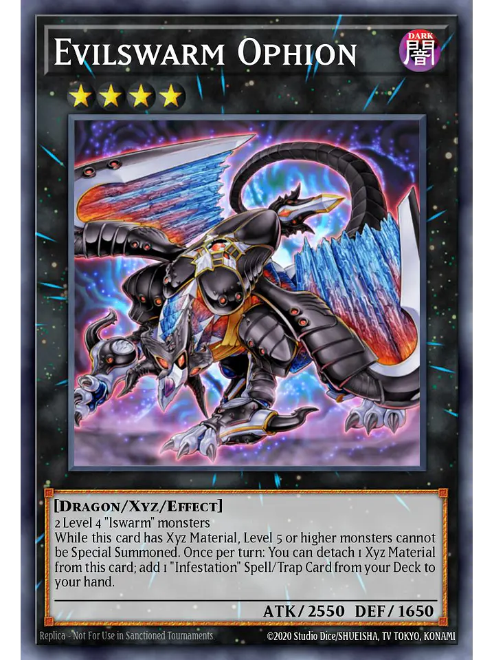 Evilswarm Ophion - RA04-EN179 - Platinum Secret Rare 1