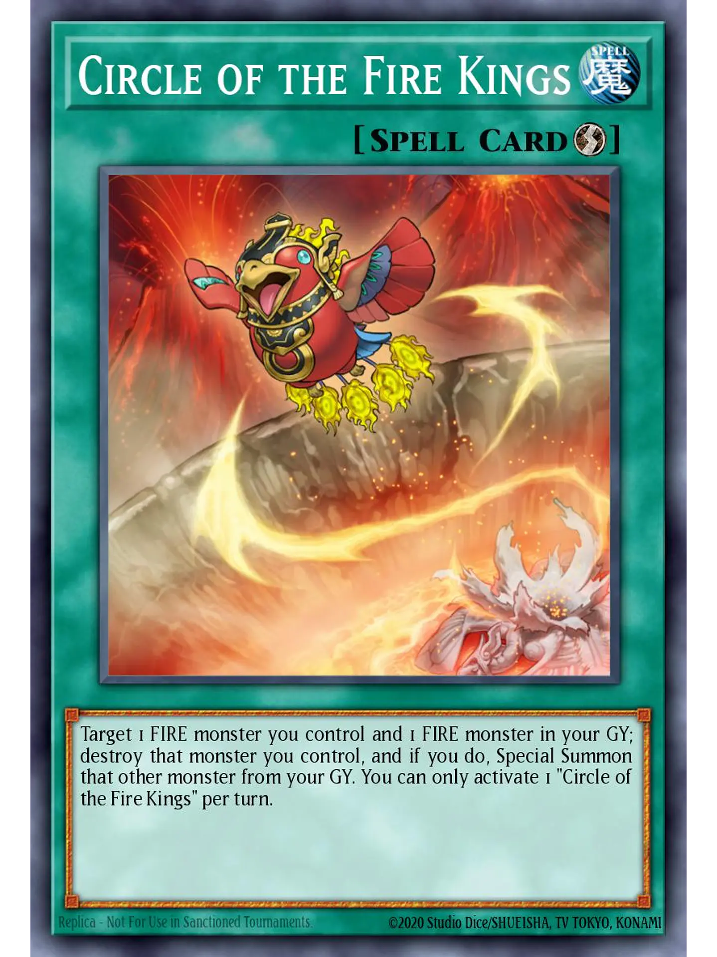 Circle of the Fire Kings - RA04-EN195 - Platinum Secret Rare 1