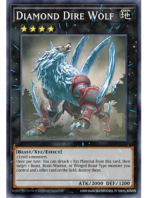 Diamond Dire Wolf - RA04-EN200 - Platinum Secret Rare