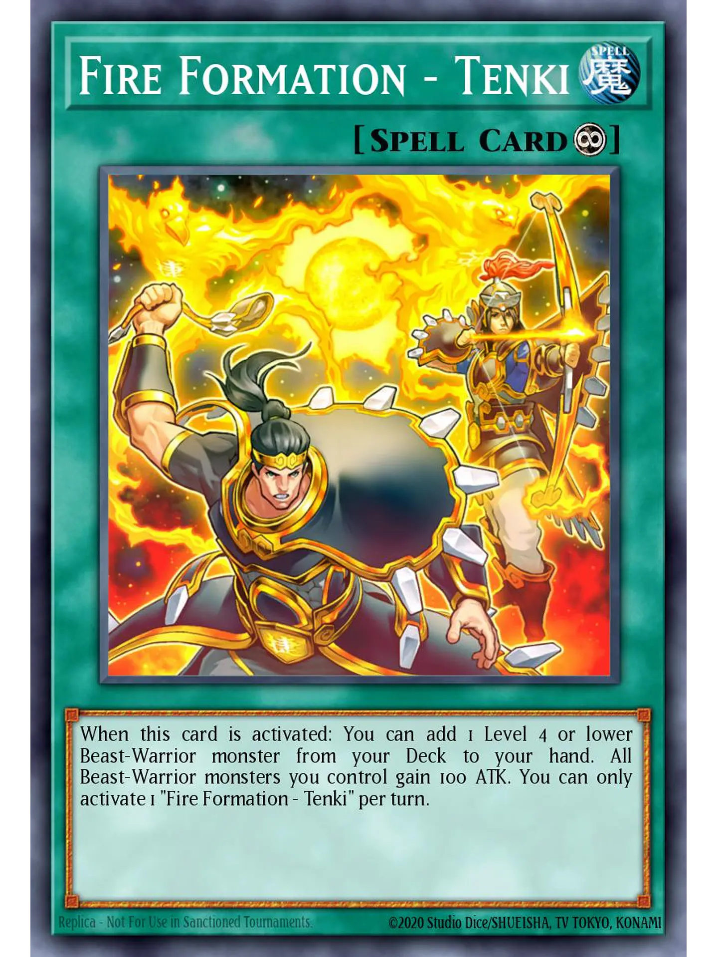 Fire Formation – Tenki - RA04-EN201 - Platinum Secret Rare 1
