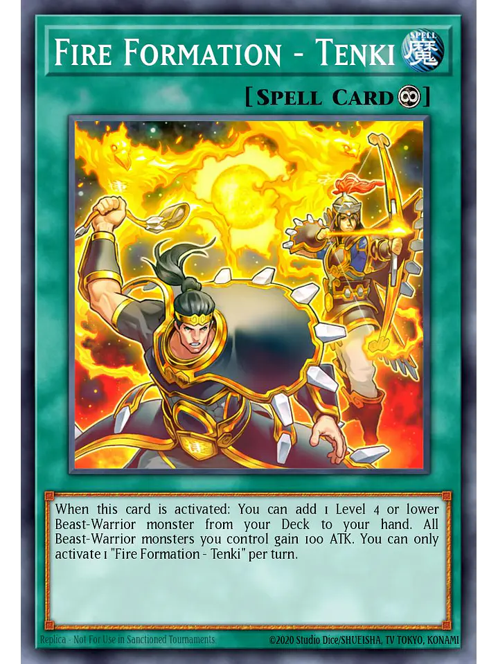 Fire Formation – Tenki - RA04-EN201 - Platinum Secret Rare 1