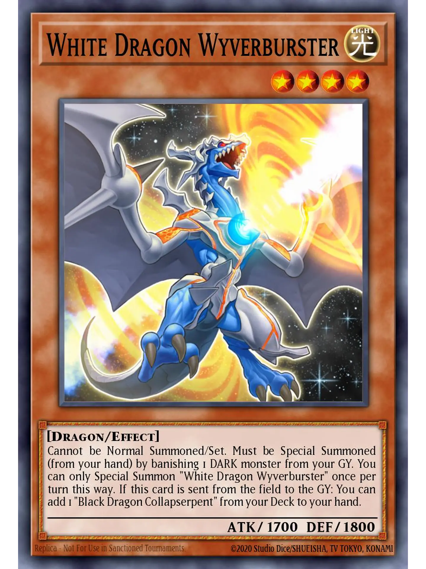 White Dragon Wyverburster - RA04-EN203 - Platinum Secret Rare 1