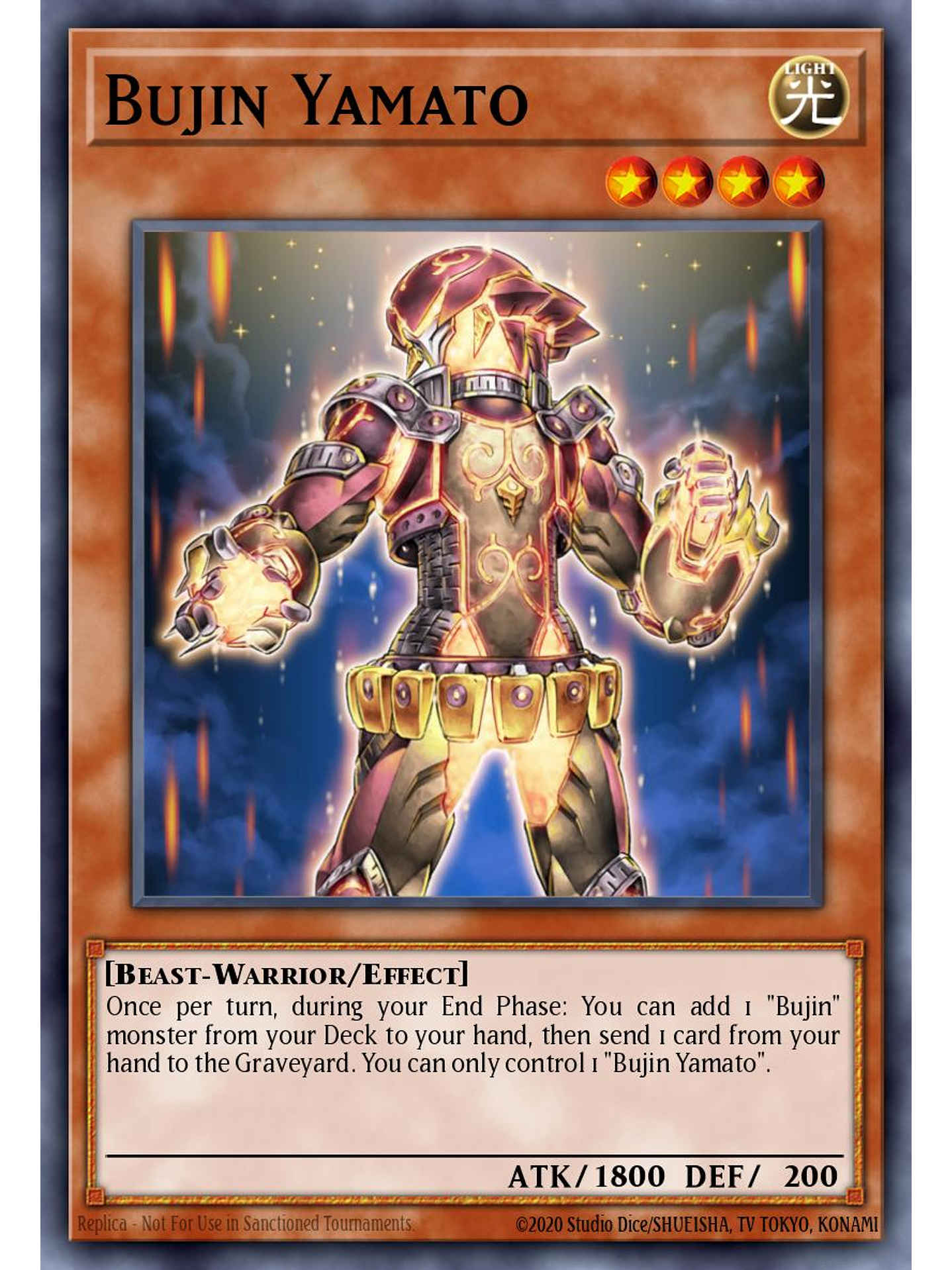 Bujin Yamato - RA04-EN209 - Platinum Secret Rare 1