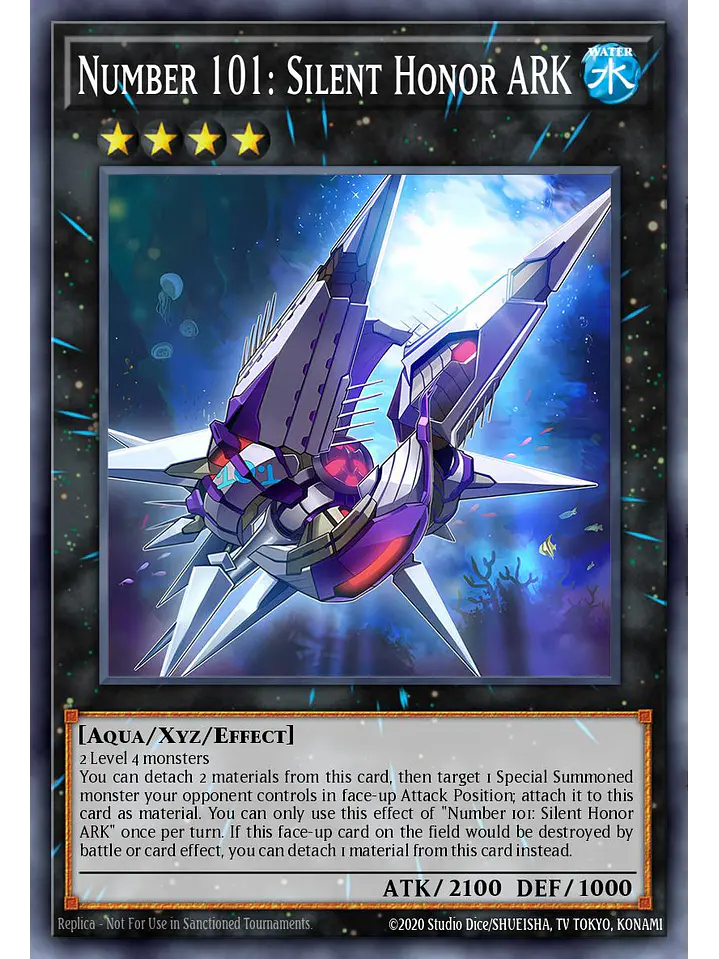 Number 101: Silent Honor Ark - RA04-EN211 - Platinum Secret Rare 1
