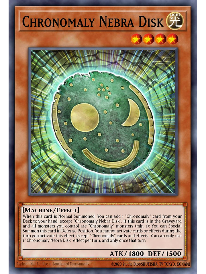 Chronomaly Nebra Disk - RA04-EN213 - Platinum Secret Rare 1