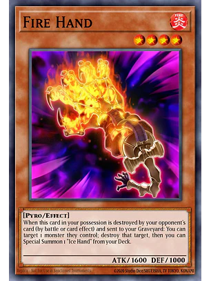 Fire Hand - RA04-EN224 - Platinum Secret Rare