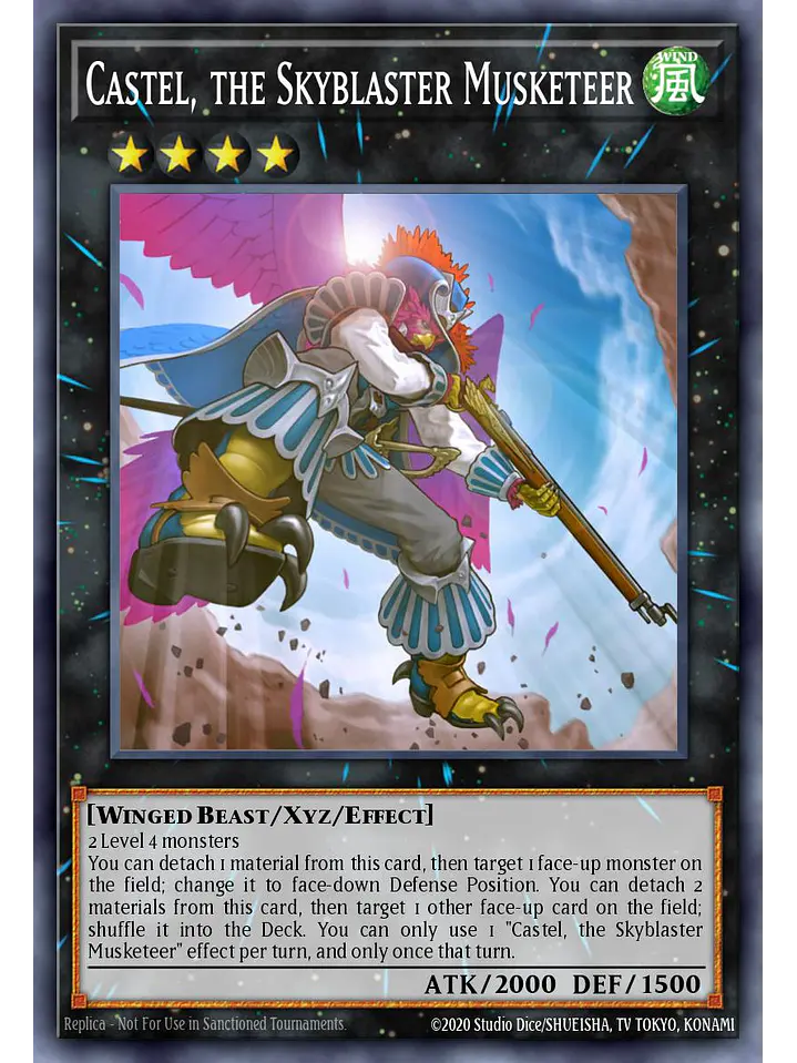 Castel, the Skyblaster Musketeer - RA04-EN230 - Platinum Secret Rare 1