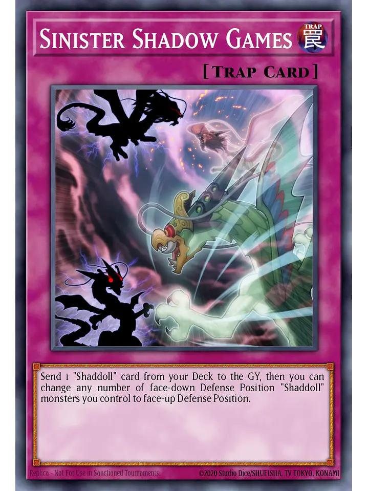 Sinister Shadow Games - RA04-EN232 - Platinum Secret Rare 1