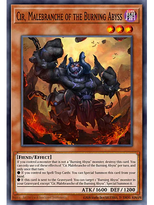 Cir, Malebranche of the Burning Abyss - RA04-EN235 - Platinum Secret Rare