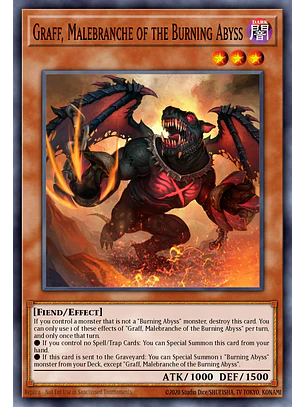 Graff, Malebranche of the Burning Abyss - RA04-EN234 - Platinum Secret Rare